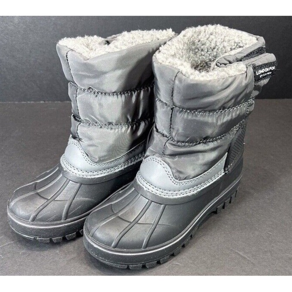 London Fog Youth Snow‎ Boots Size 12 Water Resistant Insulated Winter Boots